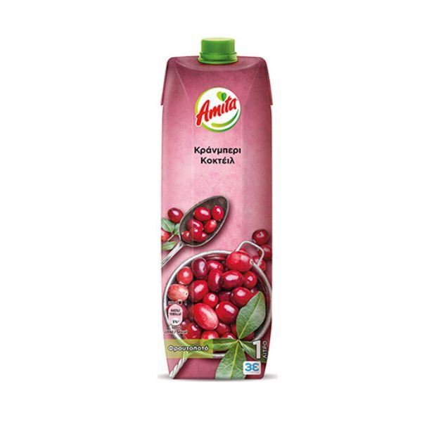 CRANBERRY COCKTAIL AMITA 1LT