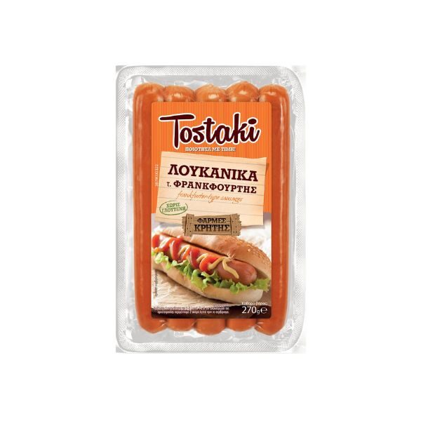 ΛΟΥΚΑΝΙΚΑ Τ.ΦΡΑΝΚΦΟΥΡΤΗΣ TOSTAKI  270GR