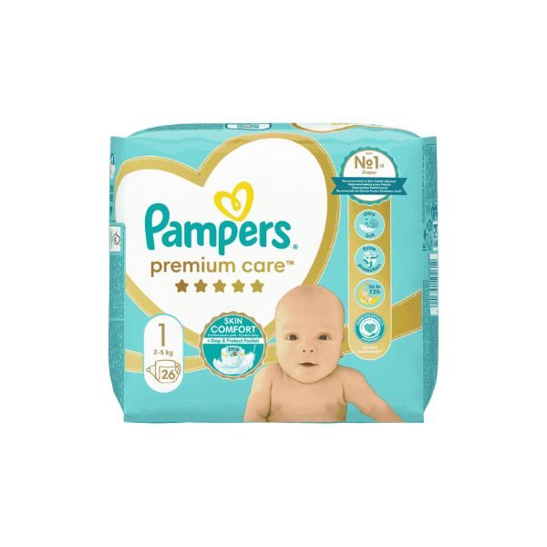 PAMPERS PREMIUM CARE N.1 2-5KG 26ΤΕΜ