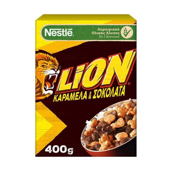 LION ΔΗΜΗΤΡΙΑΚΑ ΚΑΡΑΜΕΛΑ & ΣΟΚΟΛΑΤΑ NESTLE 400GR