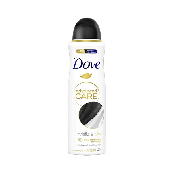 DOVE DEO SPRAY ADVANCE INVISIBLE 150ML