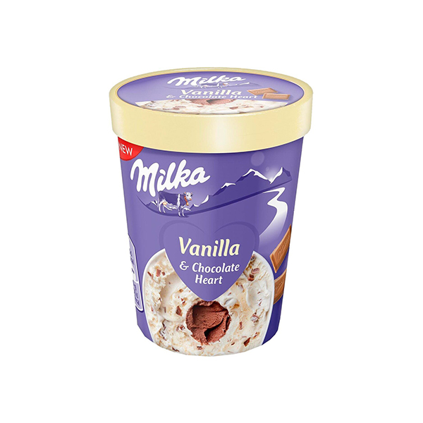 MILKA ICE CREAM VANILLA CHOCOLATE 425ML