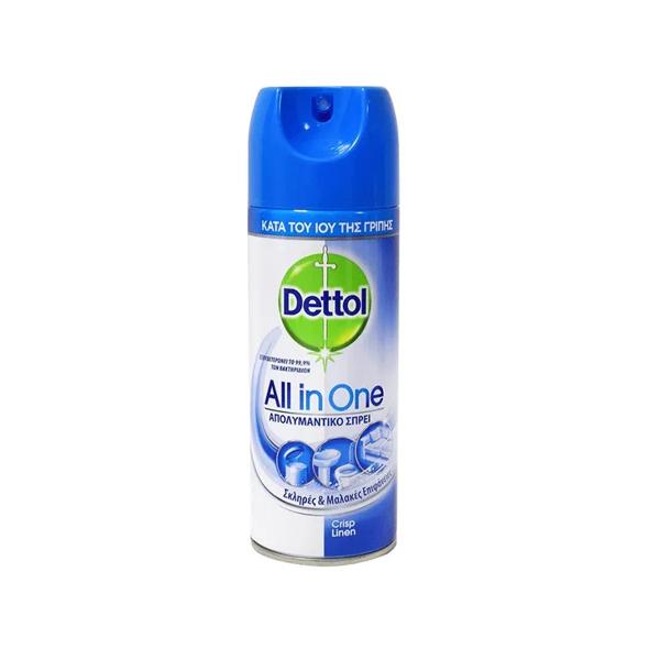 DETTOL ΑΝΤΙΒΑΚΤΗΡΙΔΙΑΚΟ SPRAY 400ML CRISP LINEN