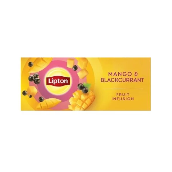 LIPTON ΤΣΑΙ MANGO & BLACKCURRANT 20 ΦΑΚΕΛΑΚΙΑ 34GR