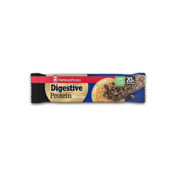 DIGESTIVE PROTEIN MAXI BAR ΠΑΠΑΔΟΠΟΥΛΟΥ DARK CHOCO 50GR