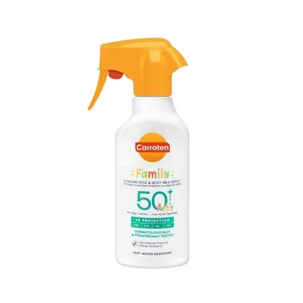 CARROTEN SPRAY ΑΝΤΗΛΙΑΚΟ  FAMILY SPF50+ FACE & BODY 270ML