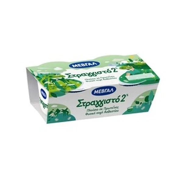 ΣΤΡΑΓΓΙΣΤΟ ΓΙΑΟΥΡΤΙ 2% ΜΕΒΓΑΛ 2Χ170GR