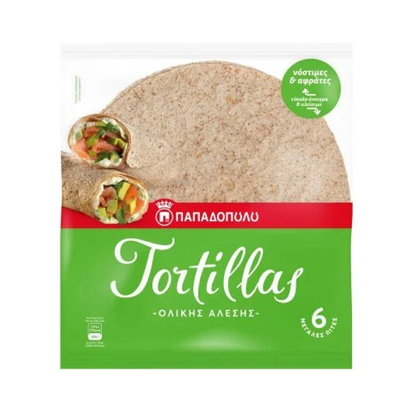 TORTILLAS ΠΑΠΑΔΟΠΟΥΛΟΥ ΟΛΙΚΗΣ ΑΛΕΣΕΩΣ 360GR