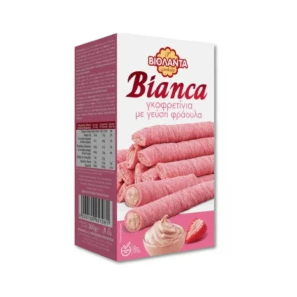 BIANCA ΓΚΟΦΡΕΤΙΝΙΑ ΜΕ ΓΕΥΣΗ ΦΡΑΟΥΛΑ ΒΙΟΛΑΝΤΑ 160GR