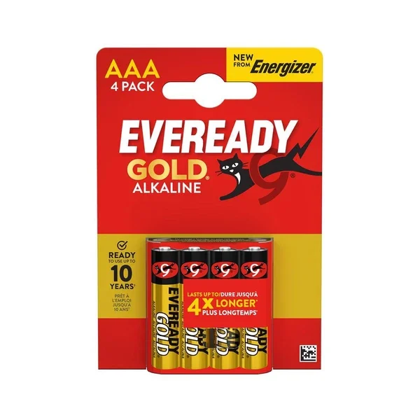 ΜΠΑΤΑΡΙΕΣ ENERGIZER ΑΛΚΑΛΙΚΕΣ AAA EVEREADY GOLD 4ΤΕΜ