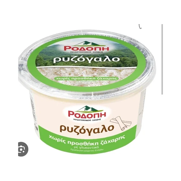 ΡΟΔΟΠΗ ΡΥΖΟΓΑΛΟ ΧΩΡΙΣ ΖΑΧΑΡΗ 160GR