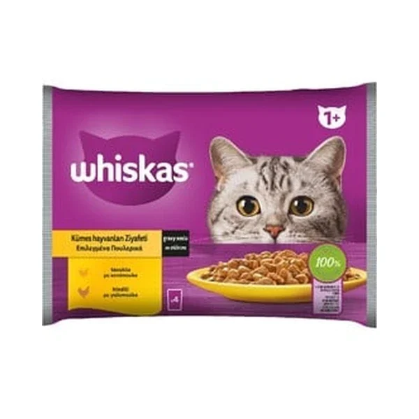 WHISKAS ΓΑΤΟΤΡΟΦΗ ΠΑΤΕ ΓΑΛΟΠΟΥΛΑ & ΚΟΤΟΠΟΥΛΟ 4Χ85GR