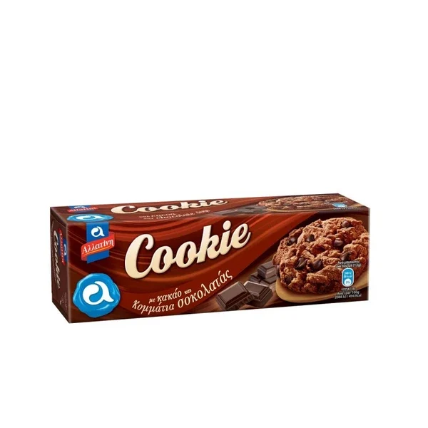 COOKIE ΜΕ ΚΑΚΑΟ & ΣΟΚΟΛΑΤΑ ΑΛΛΑΤΙΝΗ 175GR