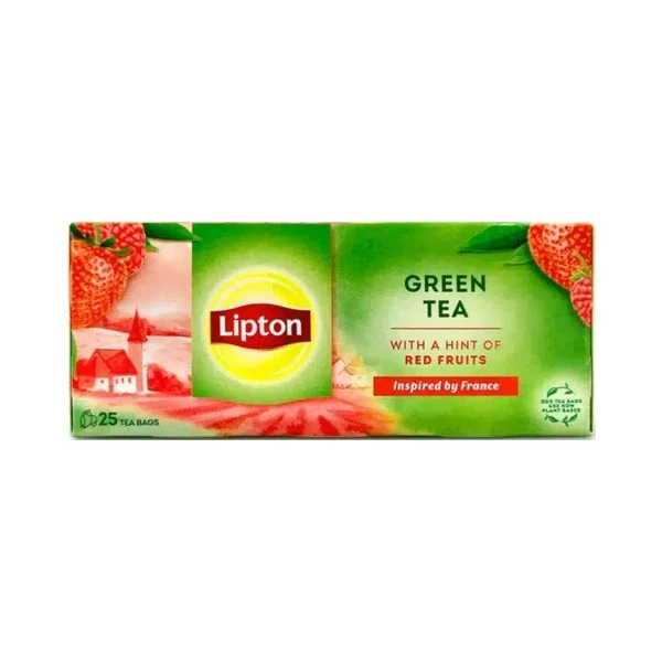 LIPTON ΠΡΑΣΙΝΟ ΤΣΑΙ ΚΟΚΚΙΝΑ ΦΡΟΥΤΑ 20 ΦΑΚΕΛΑΚΙΑ 26GR