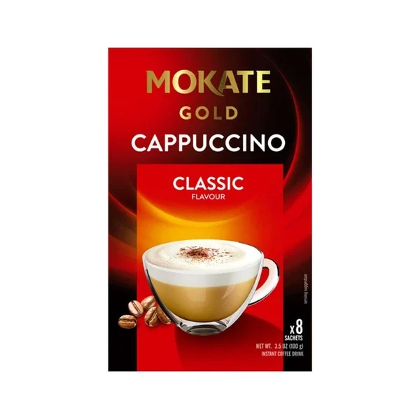 MOKATE ΚΑΠΟΥΤΣΙΝΟ ΚΑΦΕΣ 100GR(12,5ΓΡx8) GOLD CLASSIC