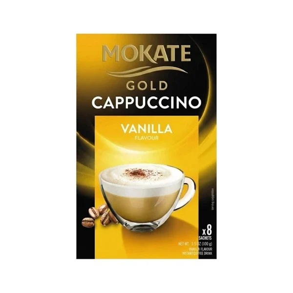 MOKATE ΚΑΠΟΥΤΣΙΝΟ ΚΑΦΕΣ 100GR(12,5ΓΡx8) GOLD ΒΑΝΙΛΙΑ