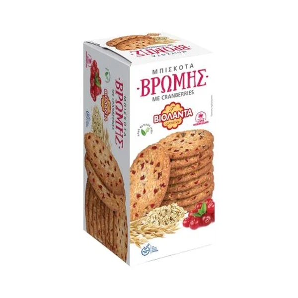 ΒΙΟΛΑΝΤΑ ΒΡΩΜΗΣ ΜΕ CRANBERRIES 200GR